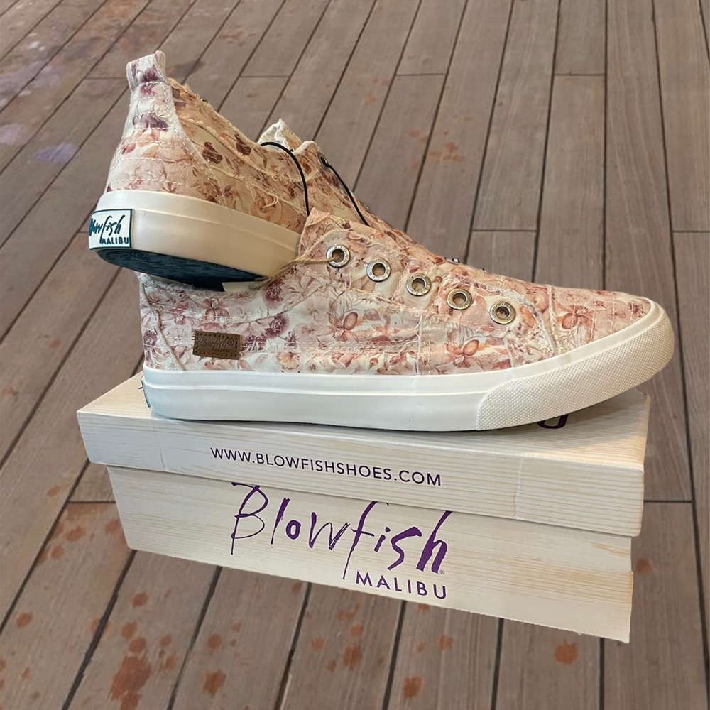 New Blowfish Faded Floral Slip-On Sneakers Women’s 10